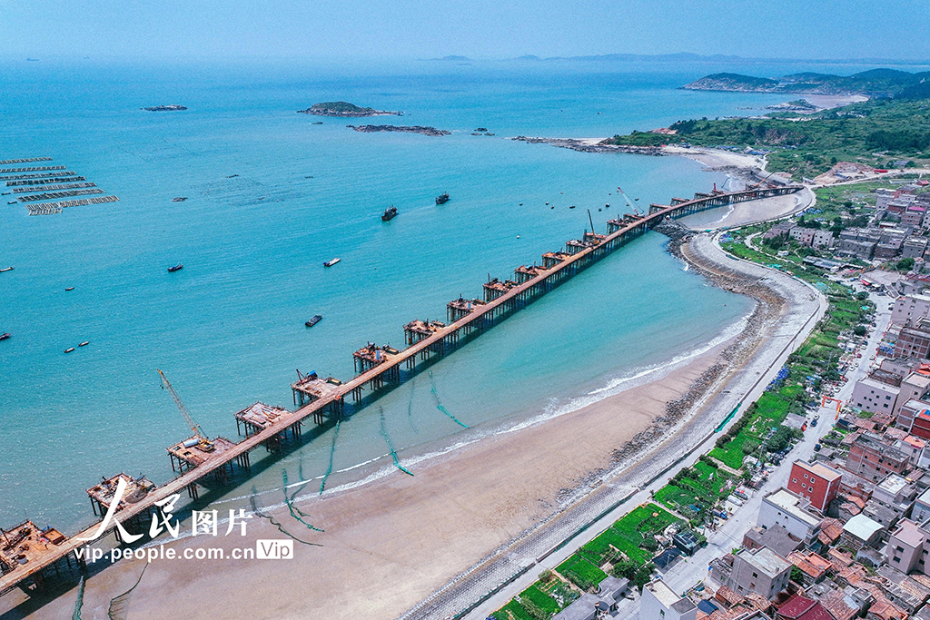 福建惠安：跨海特大桥工程建设正酣【3】
