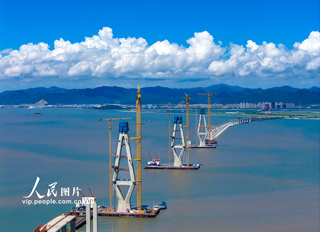 浙江舟山：六横公路大桥二期工程建设正酣【3】