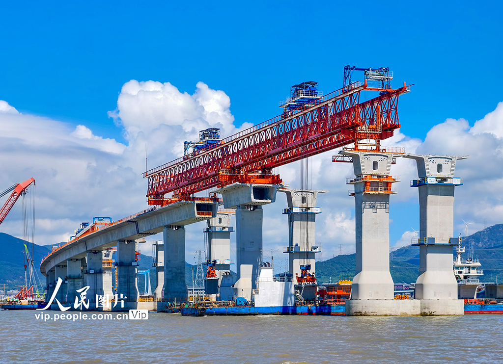 浙江舟山：六横公路大桥二期工程建设正酣【4】