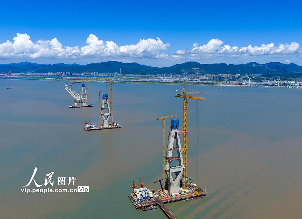 浙江舟山：六横公路大桥二期工程建设正酣【5】