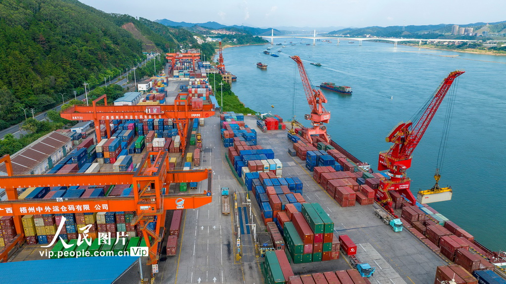 广西梧州：内河港口作业忙【2】