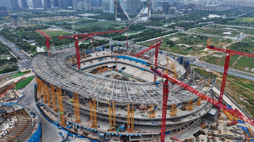 浙江杭州余杭国际体育中心项目稳步推进