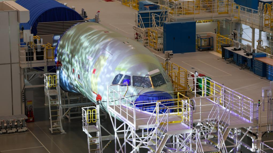 空客在华增设的总装线投产 中国吸引力彰显