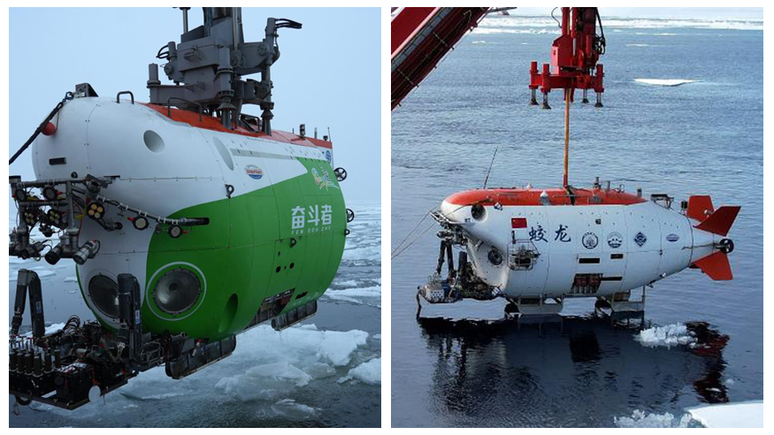 “奋斗者”号回到三亚 载人深潜“双雄”在北极实现水下联合作业