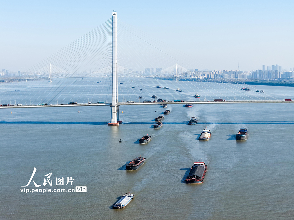 江苏南京：长江运输忙【2】