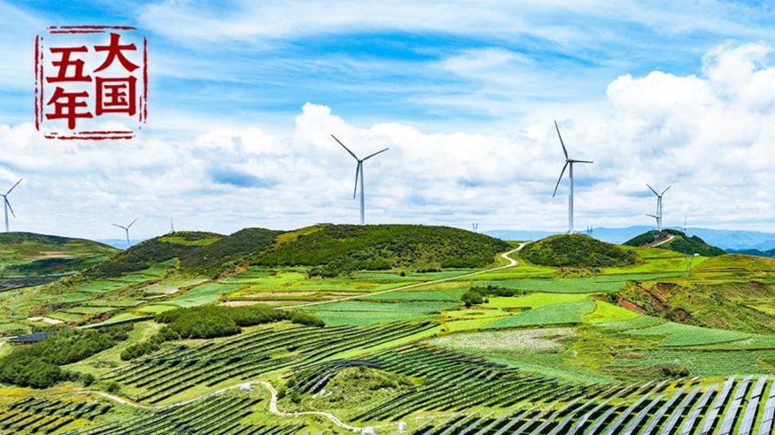 大国五年丨逐“绿”向“新”，塞北的风点亮湾区的灯！