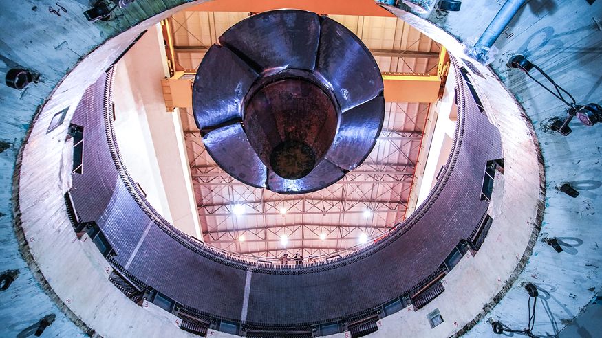 福建水口水电站5号机组大修