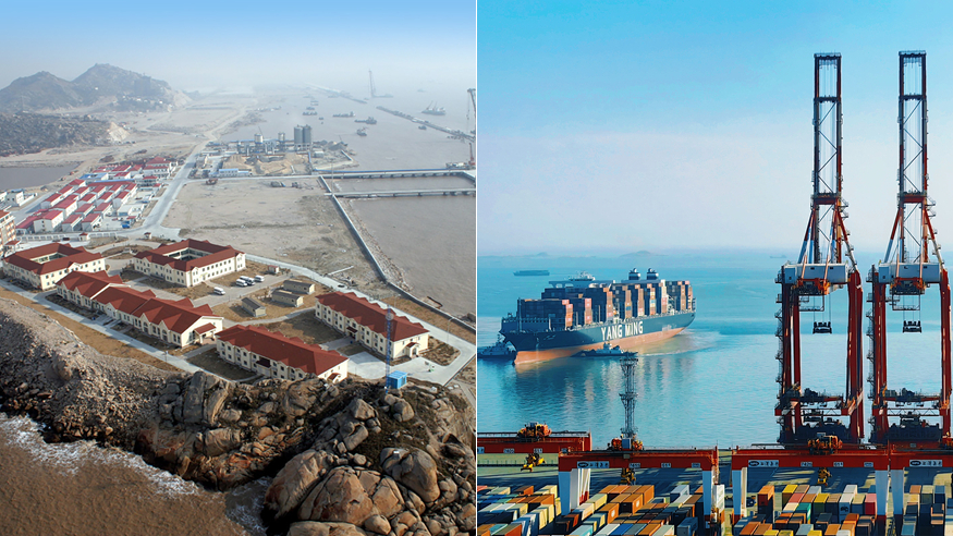 洋山港二十年巨变