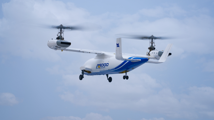 我国6吨级倾转旋翼无人飞行器在四川首飞