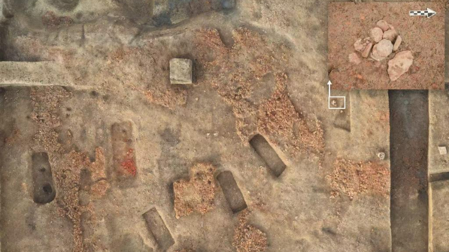 6000年前“制造业”雏形 无锡斗山遗址出土石纺轮作坊