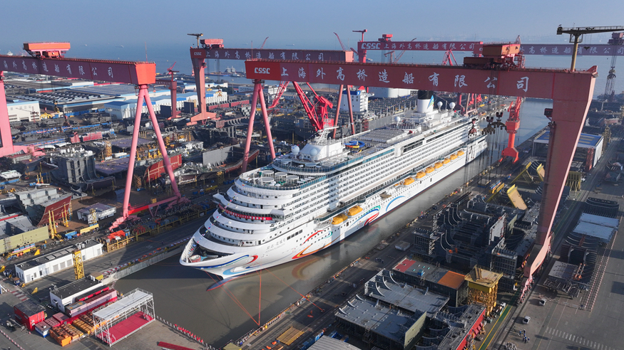 第二艘国产大型邮轮计划3月20日出坞