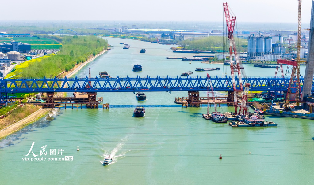 潍宿高铁跨运河大桥建设有序推进