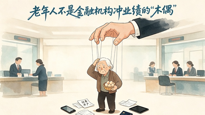 老年人不是金融机构冲业绩的“木偶”