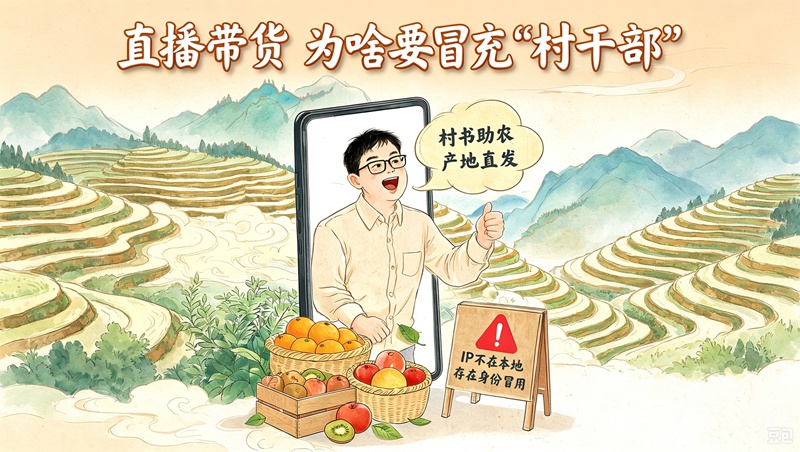 直播带货，为啥要冒充“村干部”