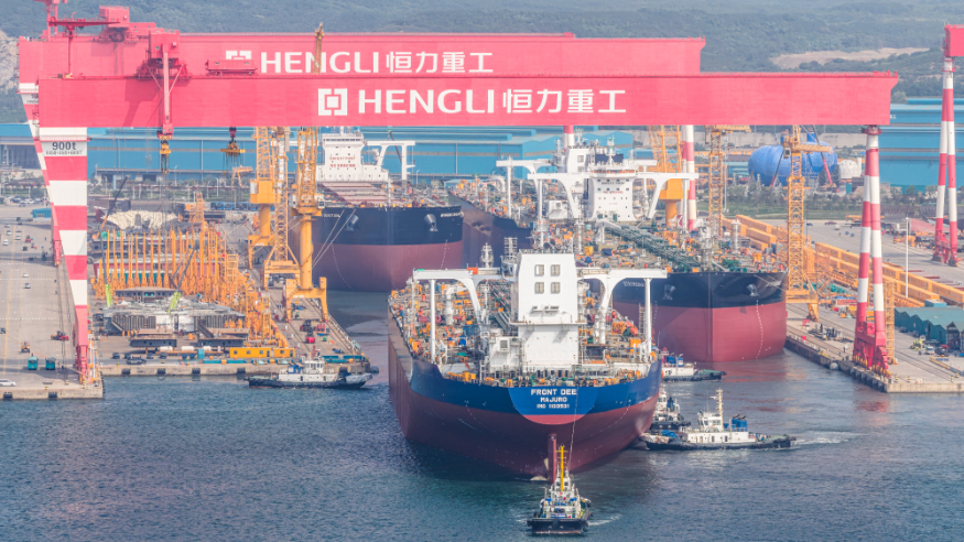 探访船舶建造的“未来工厂”——大连恒力重工产业园